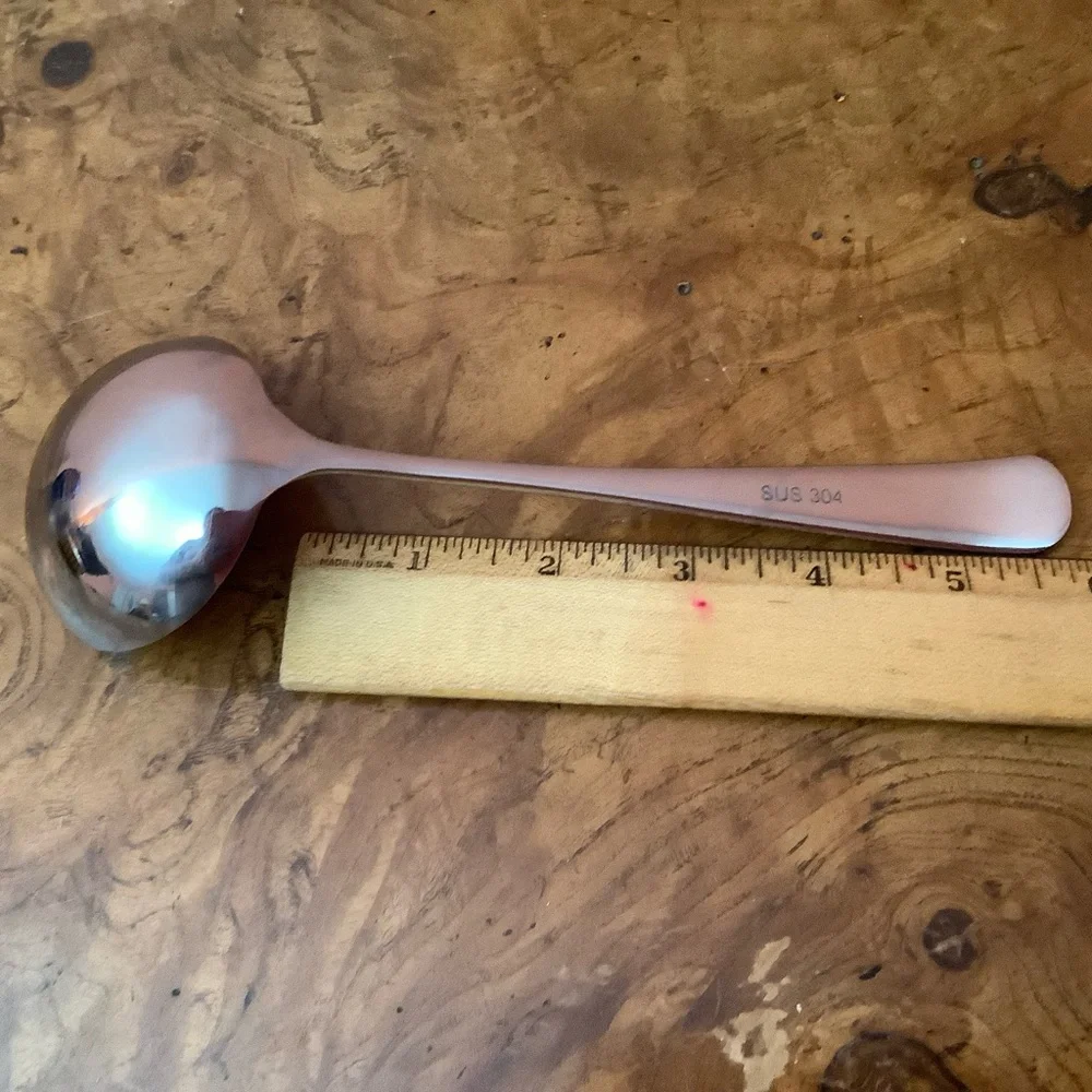 7.5 -Inch Small Ladles for Serving Sauce SUS304 Stainless Steel 1oz Gravy Ladle